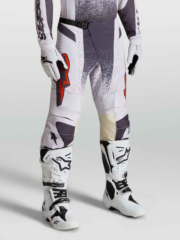 Alpinestars Techstar Swan Hose - Helllila/Dunkelgrau/Rot Fluo