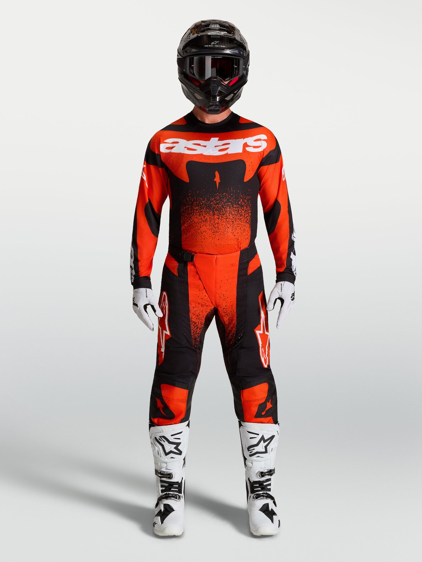 Alpinestars Techstar Swan Hose - Cardinal Rot/Schwarz/Weiß