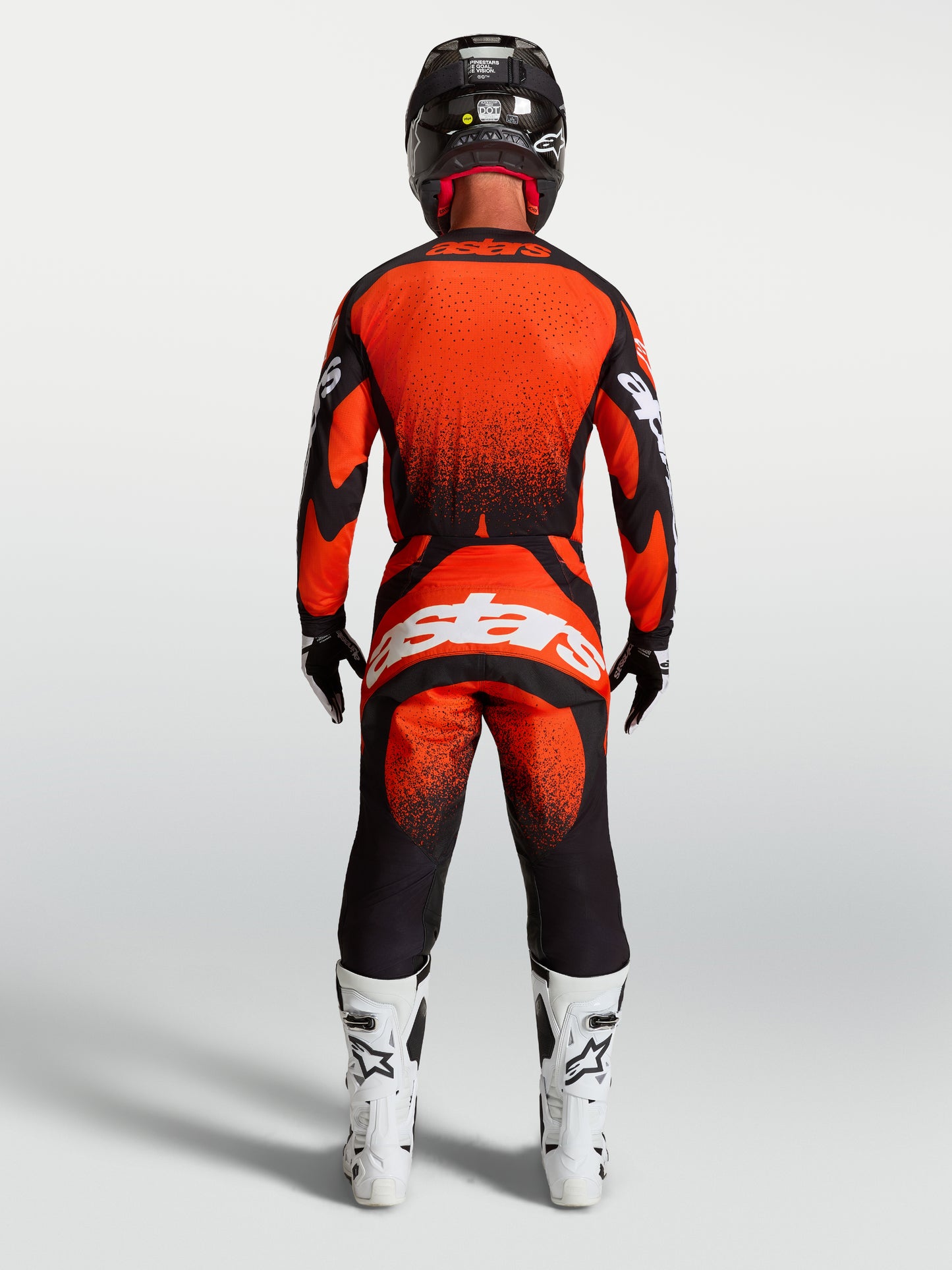 Alpinestars Techstar Swan Hose - Cardinal Rot/Schwarz/Weiß