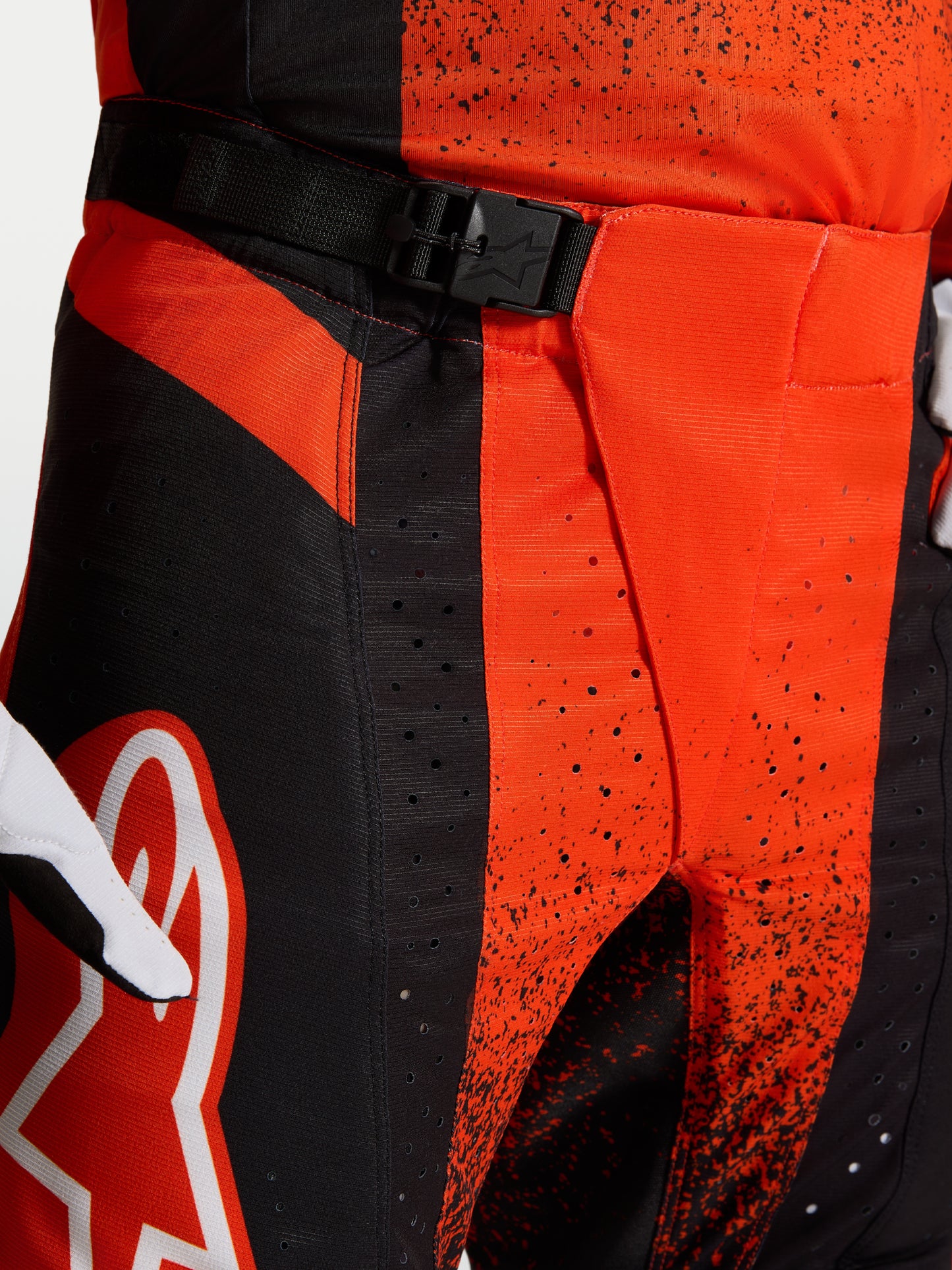 Alpinestars Techstar Swan Hose - Cardinal Rot/Schwarz/Weiß