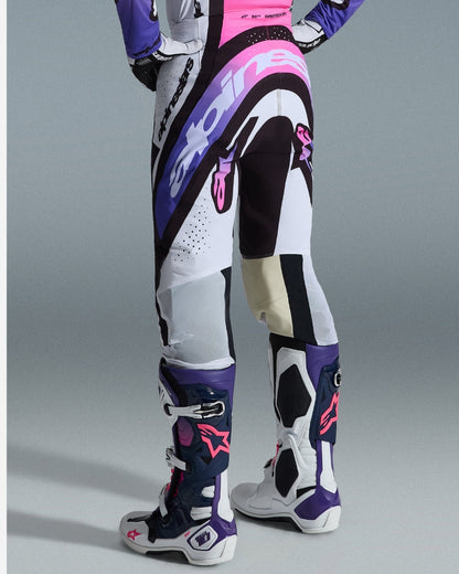 Pantalon Alpinestars Supertech Afd Vista - Blanc/Violet/Noir