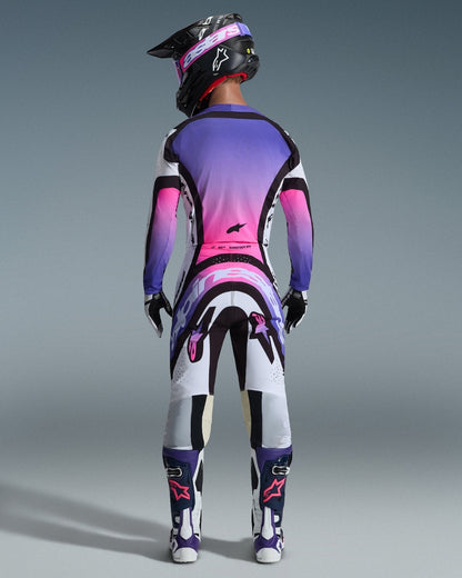Pantalon Alpinestars Supertech Afd Vista - Blanc/Violet/Noir