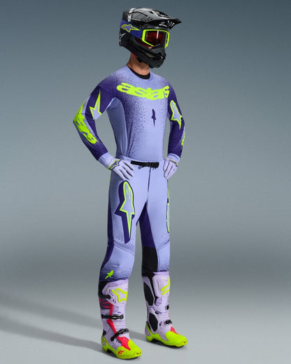 Pantalon Alpinestars Supertech Scenz - Violet/Marine foncé