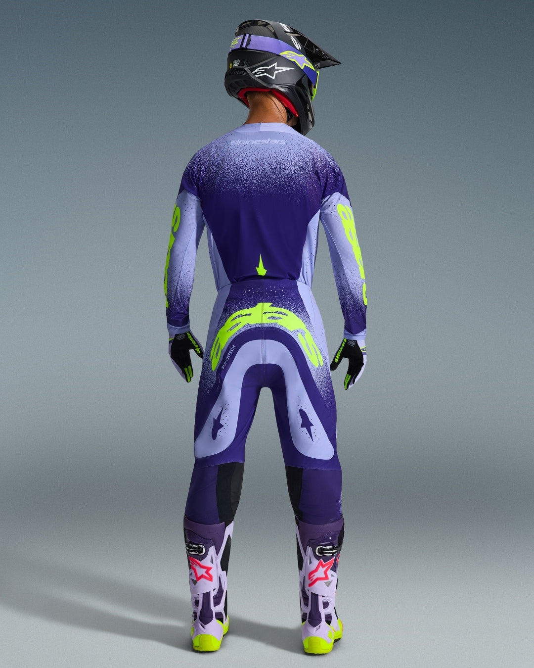 Pantalon Alpinestars Supertech Scenz - Violet/Marine foncé