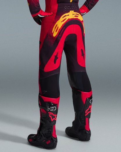 Pantalon Alpinestars Supertech Scenz - Rouge/Noir/Jaune