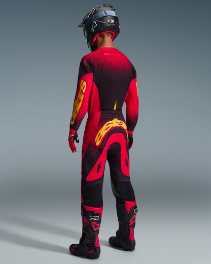 Pantalon Alpinestars Supertech Scenz - Rouge/Noir/Jaune