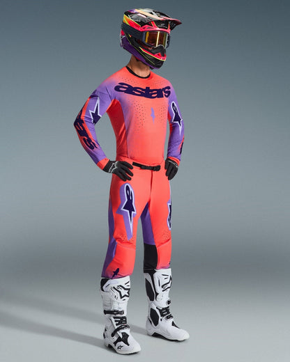 Pantalon Alpinestars Supertech Scenz - Orange Fluo/Violet