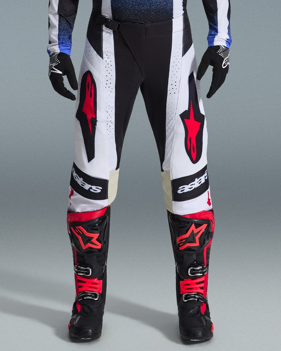 Pantalon Alpinestars Techstar Knif - Noir/Blanc/Rouge