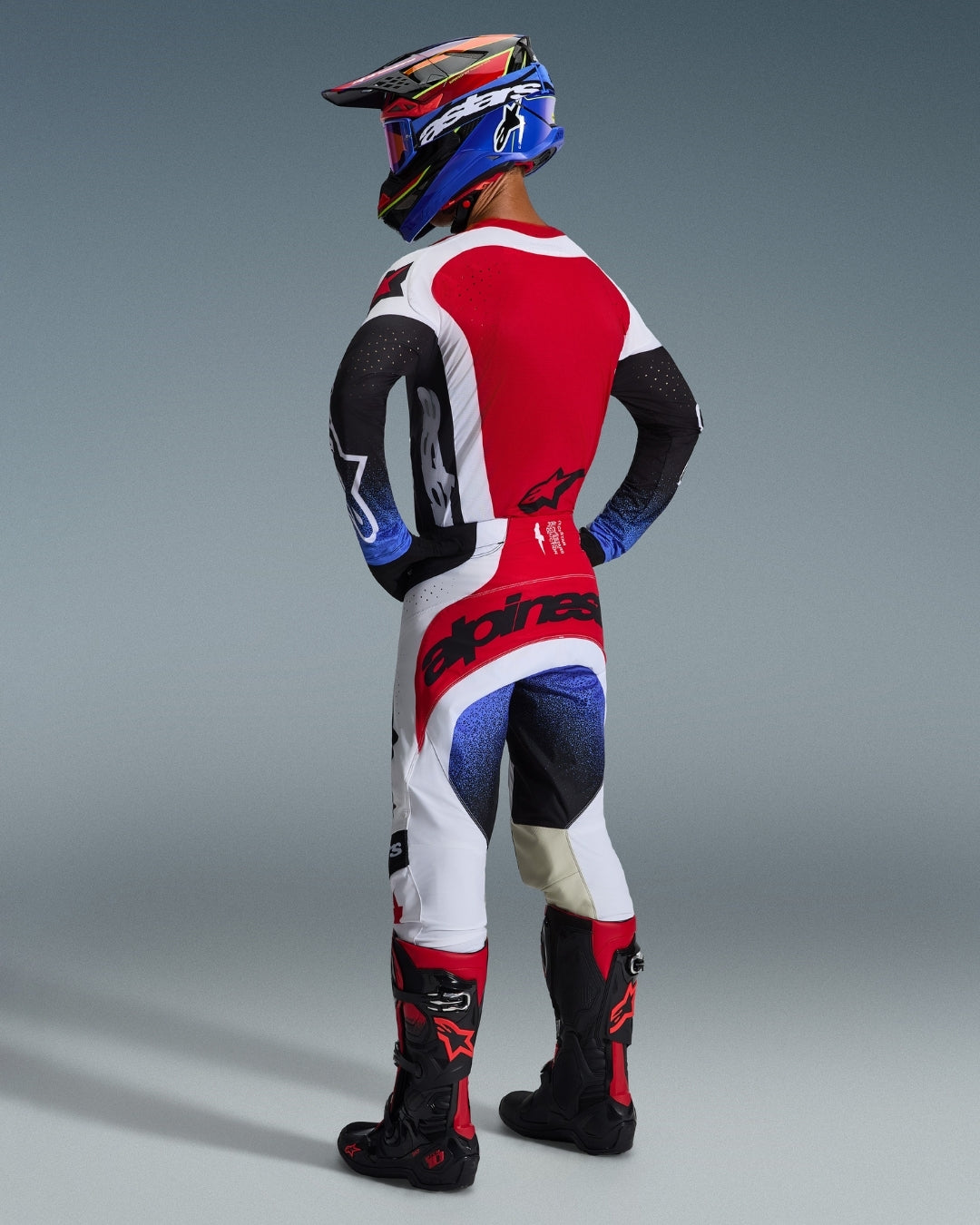 Pantalon Alpinestars Techstar Knif - Noir/Blanc/Rouge