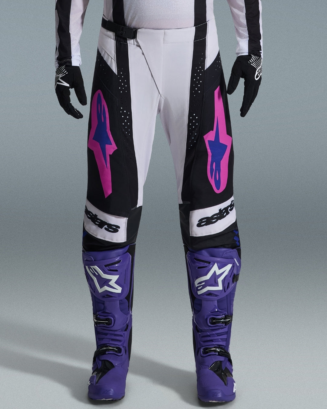 Pantalon Alpinestars Techstar Knif - Noir/Gris clair/Violet