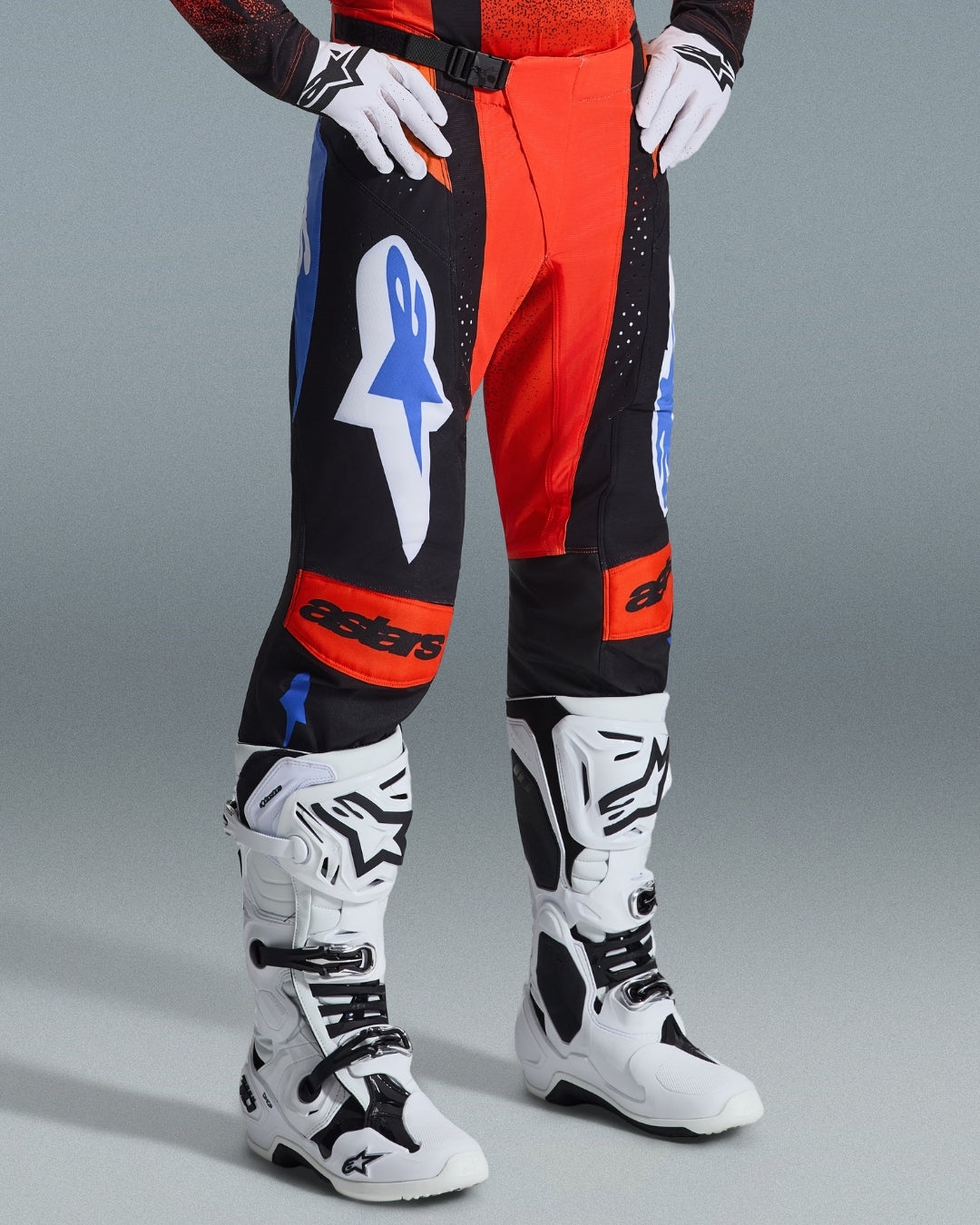 Pantalon Alpinestars Techstar Knif - Orange/Noir/Bleu UCLA