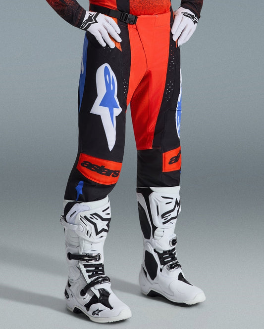 Pantalon Alpinestars Techstar Knif - Orange/Noir/Bleu UCLA