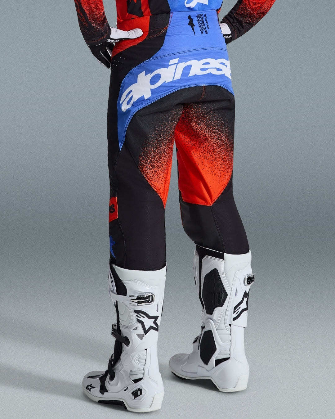 Pantalon Alpinestars Techstar Knif - Orange/Noir/Bleu UCLA