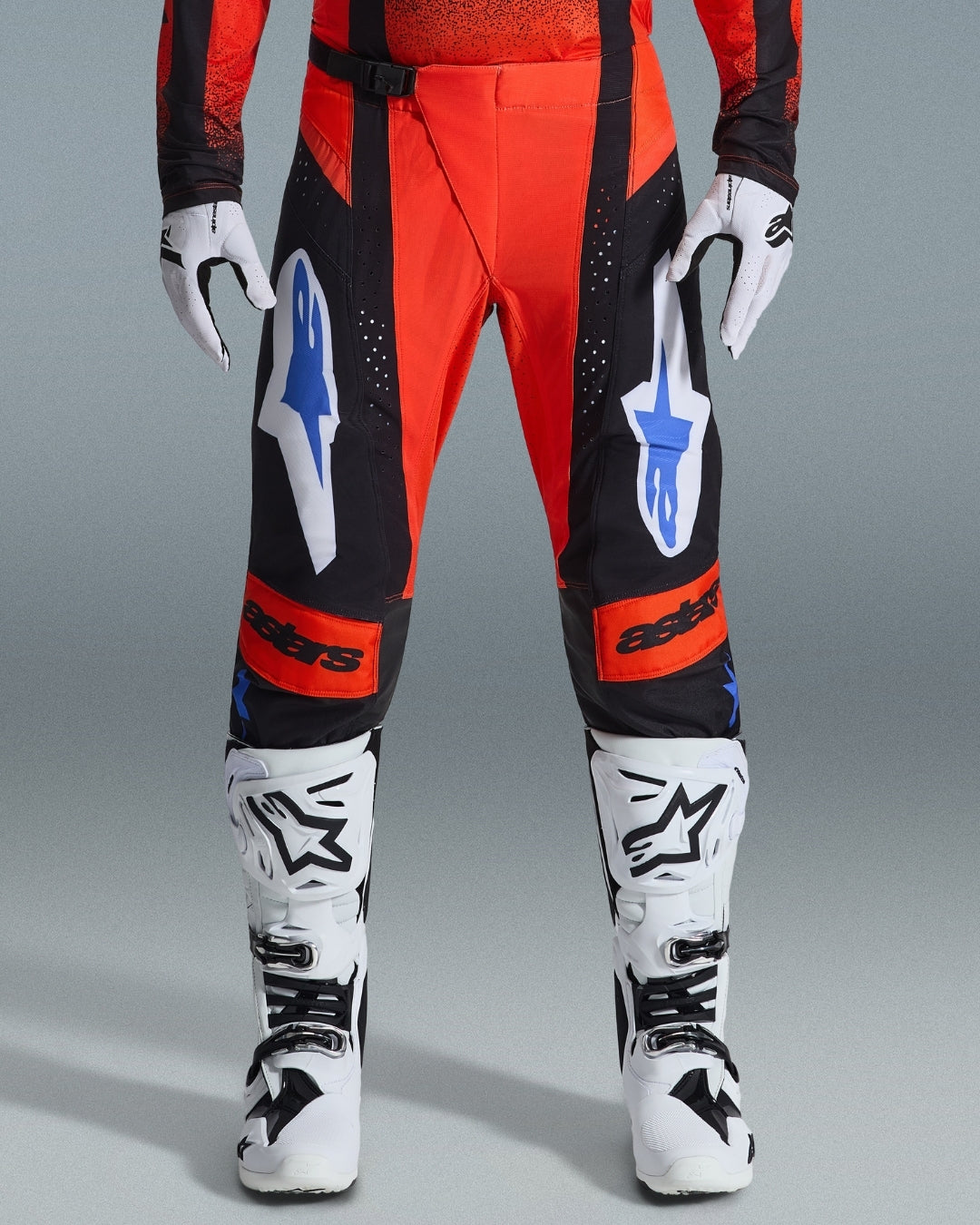 Pantalon Alpinestars Techstar Knif - Orange/Noir/Bleu UCLA