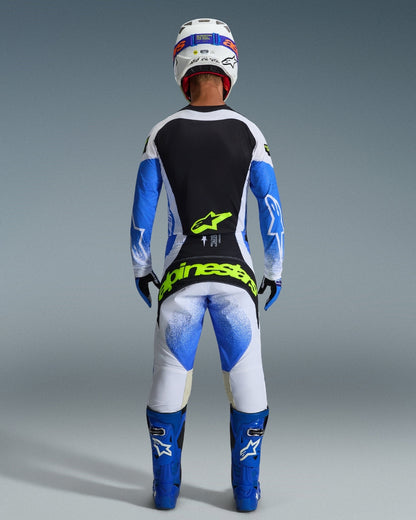 Pantalon Alpinestars Techstar Knif - Bleu UCLA/Noir/Jaune Fluo