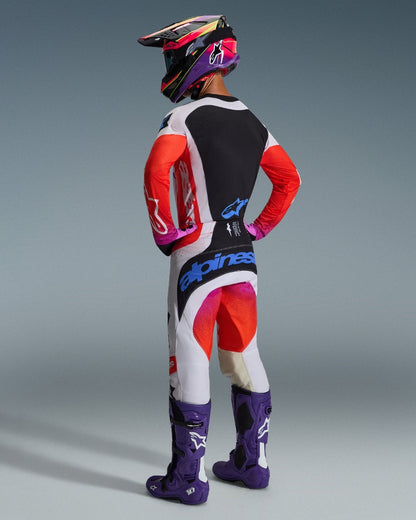 Pantalon Alpinestars Techstar Knif - Gris clair/Orange Fluo/Noir