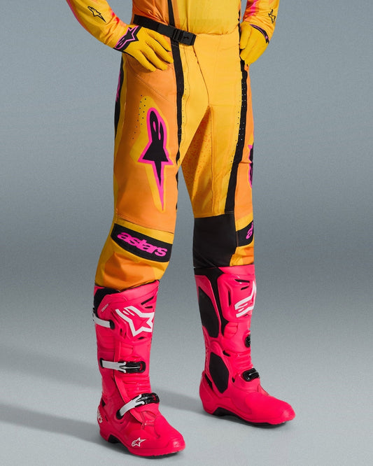 Pantalon Alpinestars Techstar Nomur - Orange/Jaune/Rose
