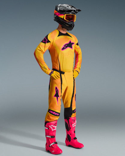 Pantalon Alpinestars Techstar Nomur - Orange/Jaune/Rose