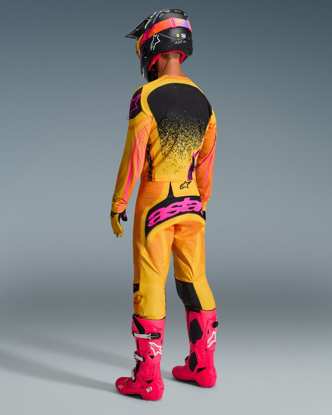 Pantalon Alpinestars Techstar Nomur - Orange/Jaune/Rose