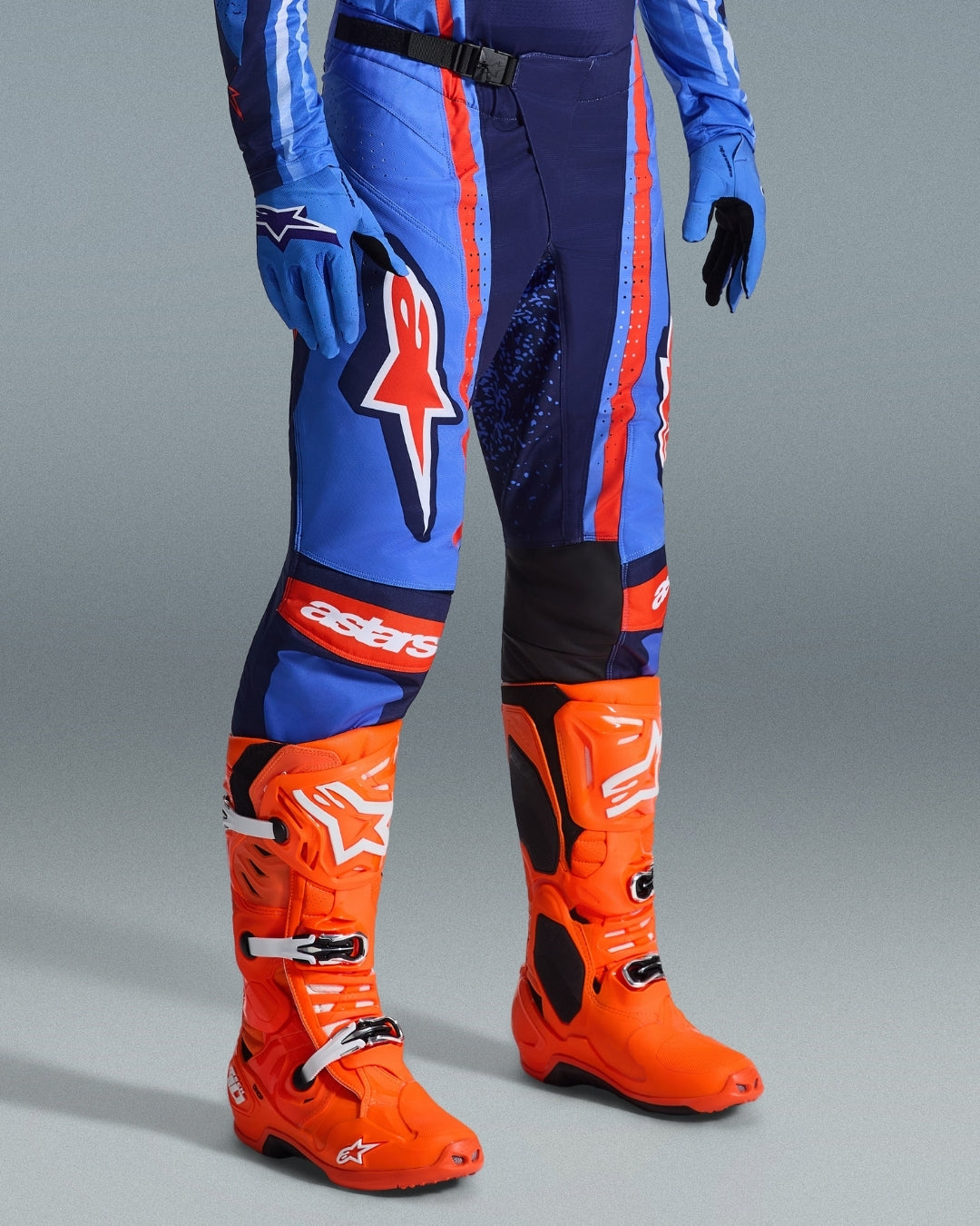 Pantalon Alpinestars Techstar Nomur - Marine foncé/Orange/Bleu UCLA