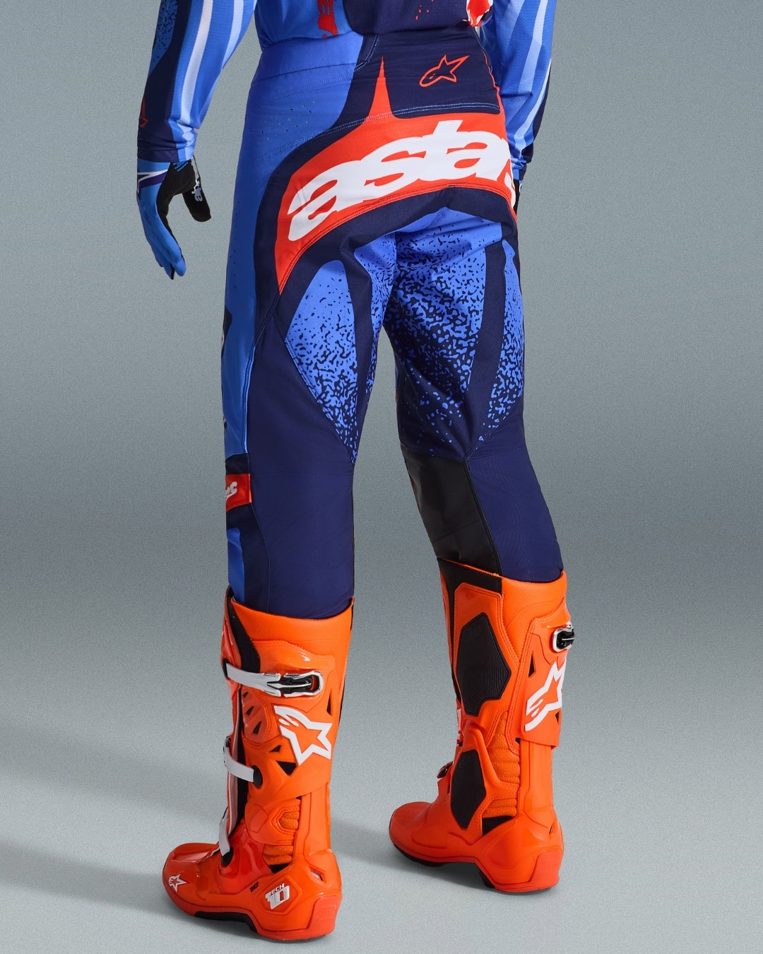 Pantalon Alpinestars Techstar Nomur - Marine foncé/Orange/Bleu UCLA