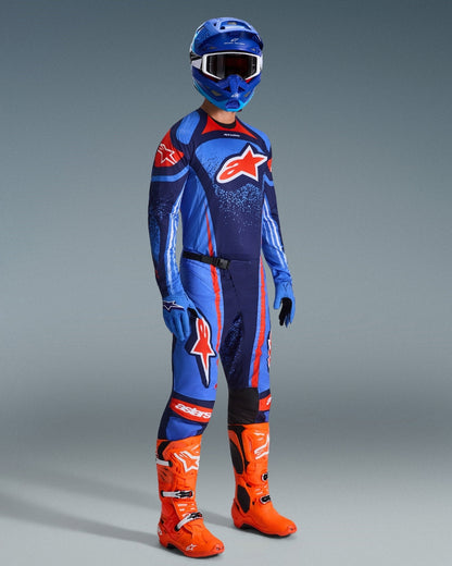 Pantalon Alpinestars Techstar Nomur - Marine foncé/Orange/Bleu UCLA