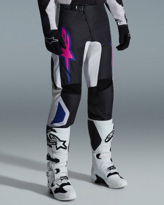 Pantalon Alpinestars Fluid Grid - Noir/Gris clair/Violet