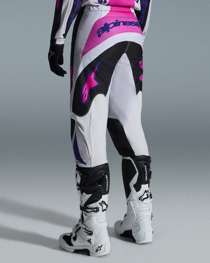 Pantalon Alpinestars Fluid Grid - Noir/Gris clair/Violet