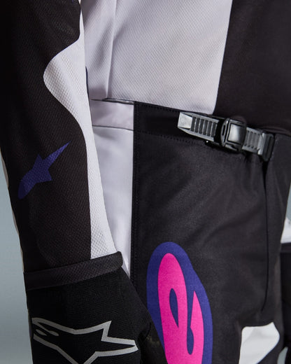 Pantalon Alpinestars Fluid Grid - Noir/Gris clair/Violet