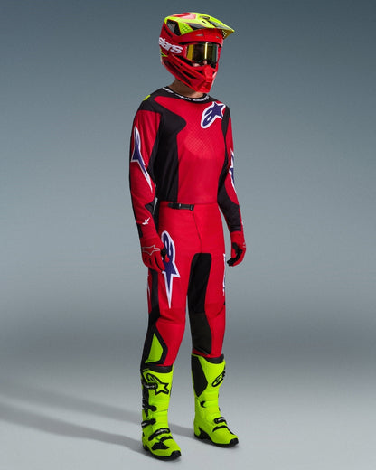 Pantalon Alpinestars Fluid Grid - Rouge/Noir/Violet