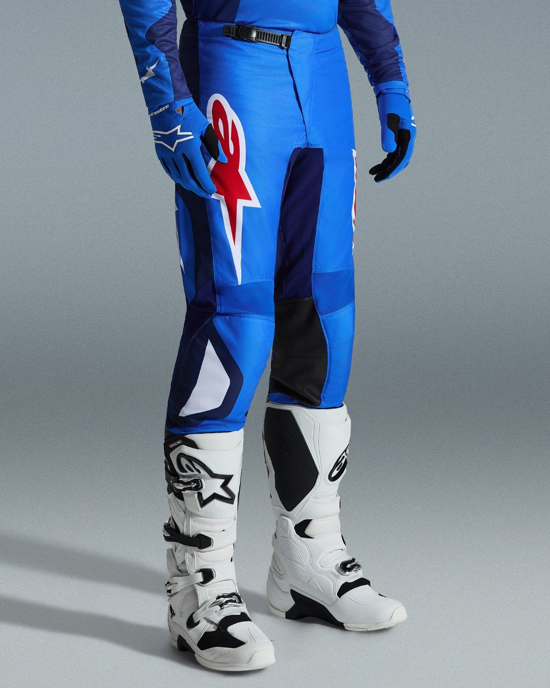 Pantalon Alpinestars Fluid Grid - Bleu/Rouge