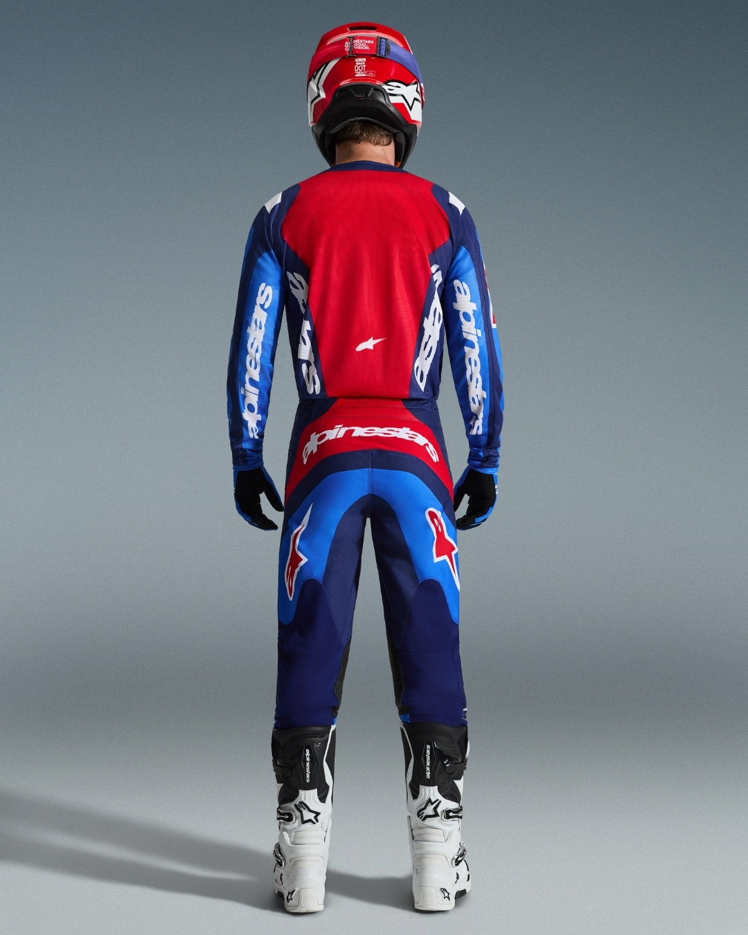 Pantalon Alpinestars Fluid Grid - Bleu/Rouge
