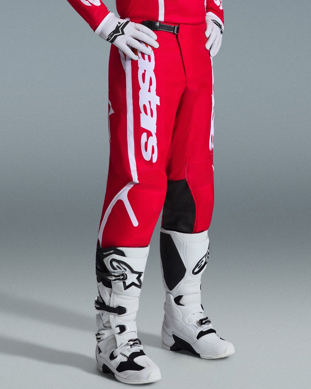 Pantalon Alpinestars Fluid Apex - Rouge/Blanc