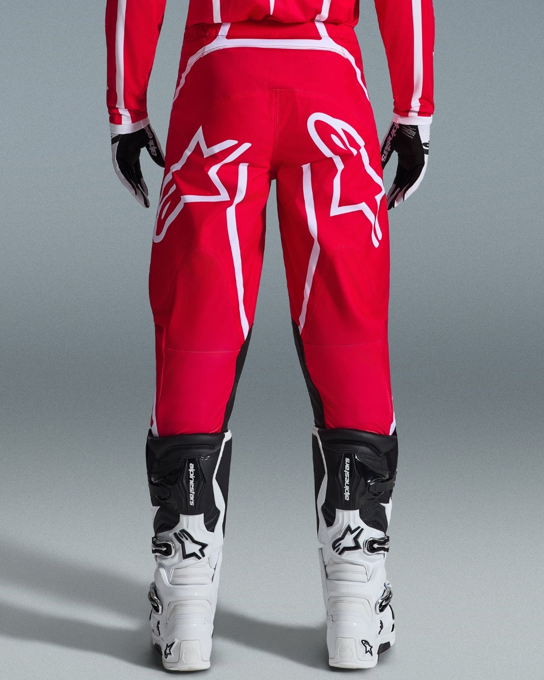 Pantalon Alpinestars Fluid Apex - Rouge/Blanc