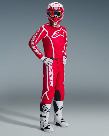 Pantalon Alpinestars Fluid Apex - Rouge/Blanc
