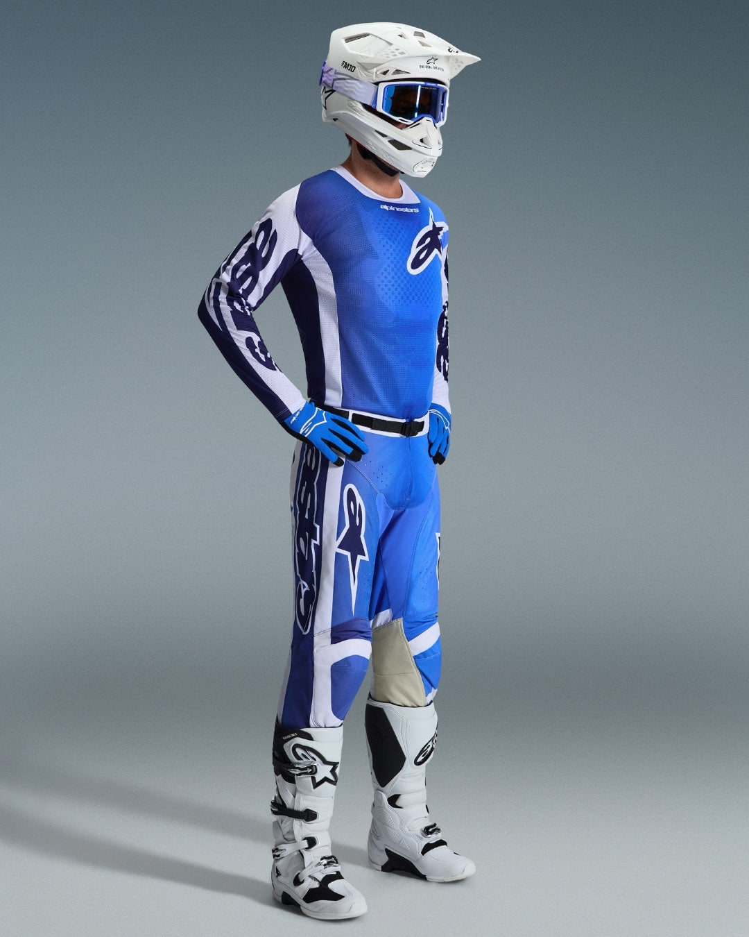 Pantalon Alpinestars Racer Air Portl - Bleu UCLA/Blanc