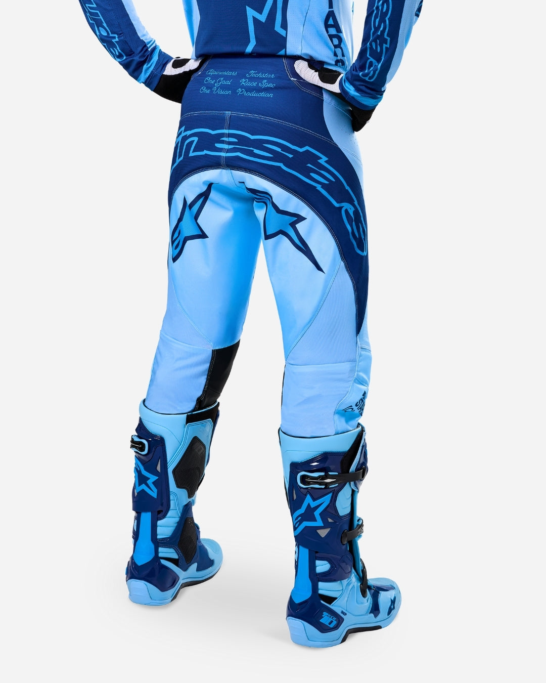 Pantalon Alpinestars Techstar Limited Edition Steeler - Bleu Clair/Saphir