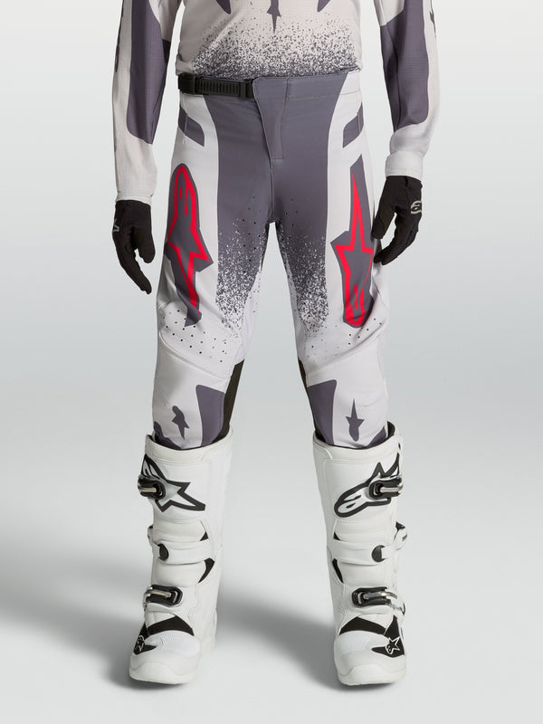 Alpinestars Supertech Swan Kinderhose - Helllila/Dunkelgrau/Fluoreszierendes Rot
