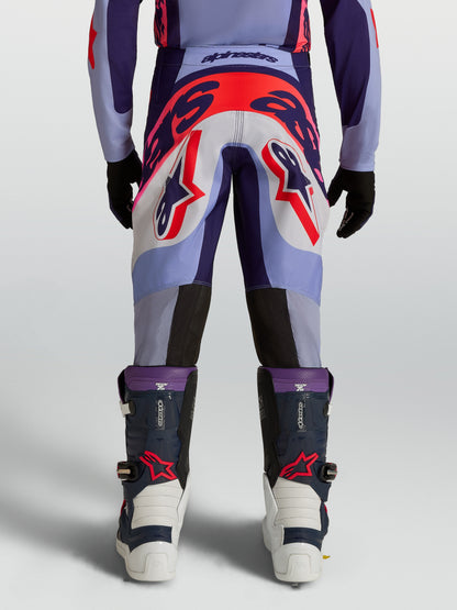 Pantaloni per bambini Alpinestars Supertech Dyna - Viola chiaro/Viola scuro/Rosa fluo
