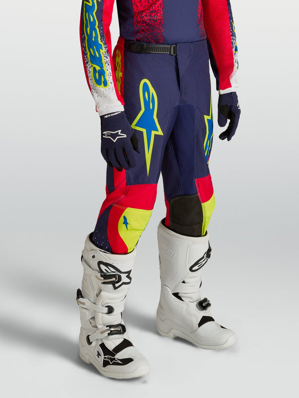 Pantalon enfant Alpinestars Fluid Drag - Bleu/Bleu marine/Rouge feu/Blanc
