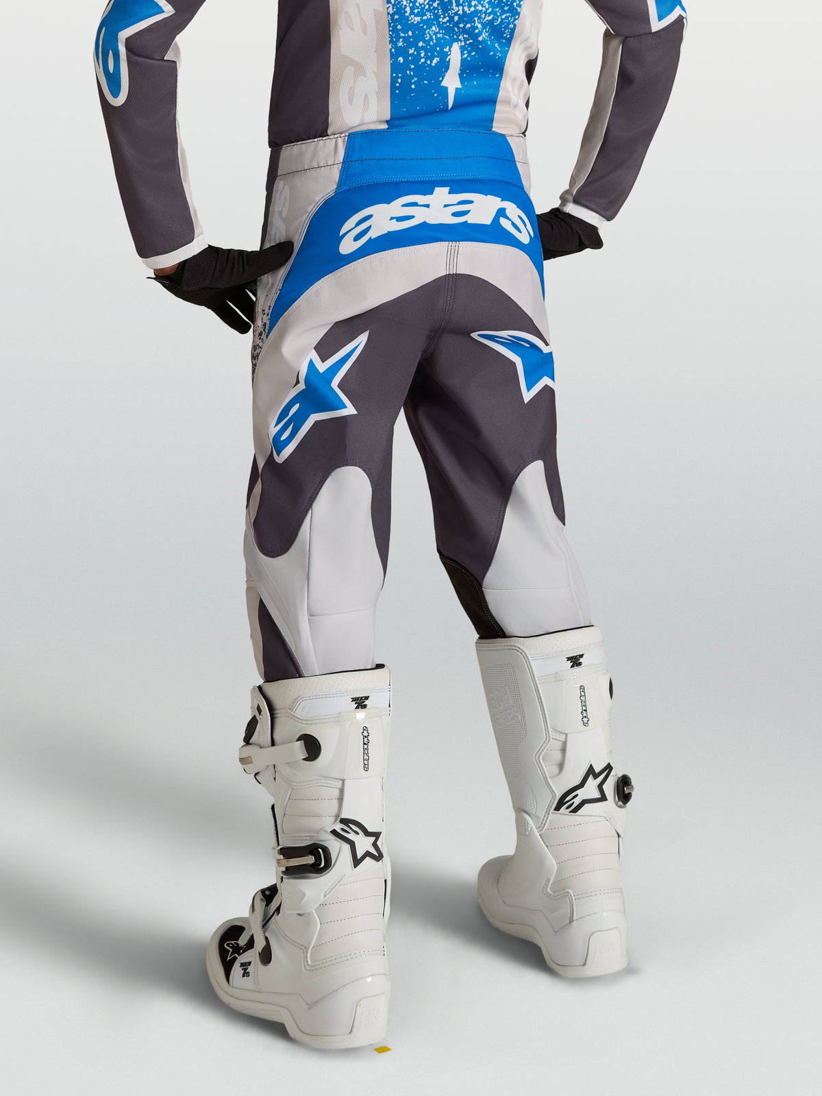 Pantaloni Bambino Alpinestars Fluid Drag - Blu/Blu Navy/Rosso Fuoco/Bianco