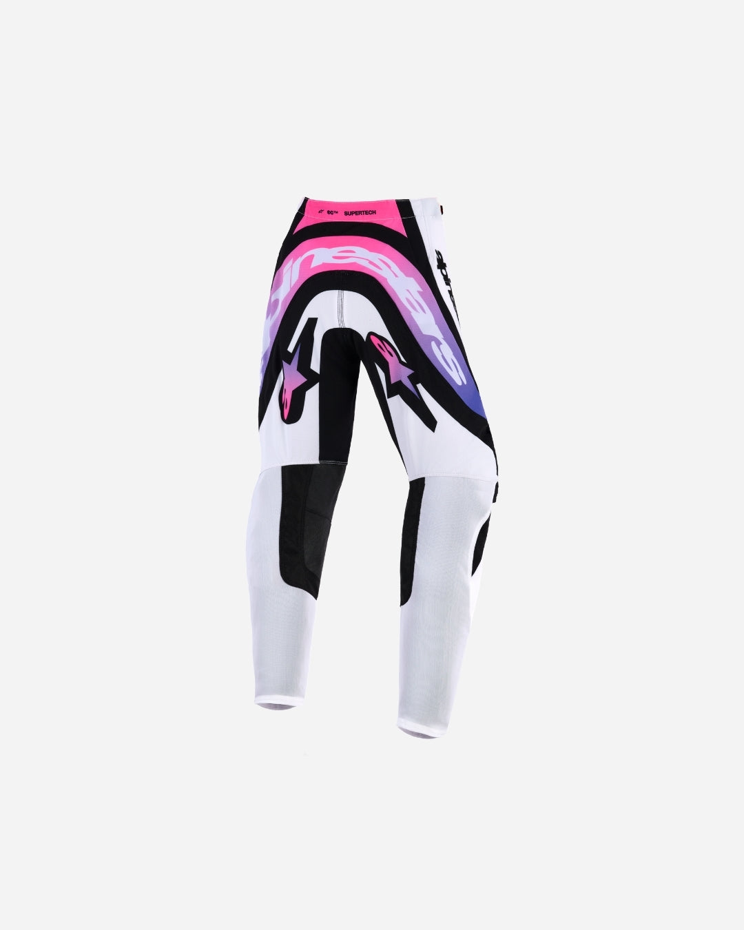 Pantalon enfant Alpinestars Supertech Vista - Blanc/Violet/Noir