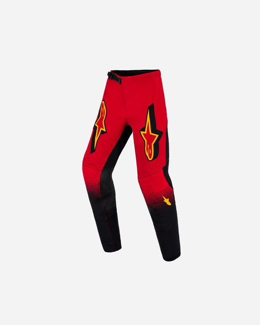 Pantalon enfant Alpinestars Supertech Scenz - Rouge/Noir/Jaune