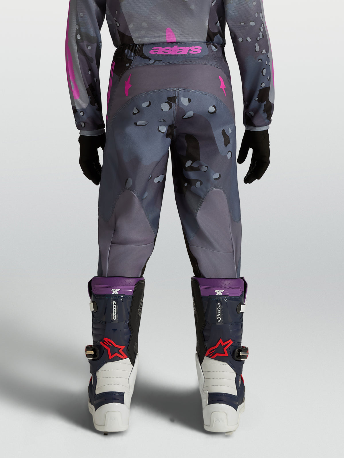 Pantaloni Bambino Alpinestars Fluid Drag - Blu/Blu Navy/Rosso Fuoco/Bianco