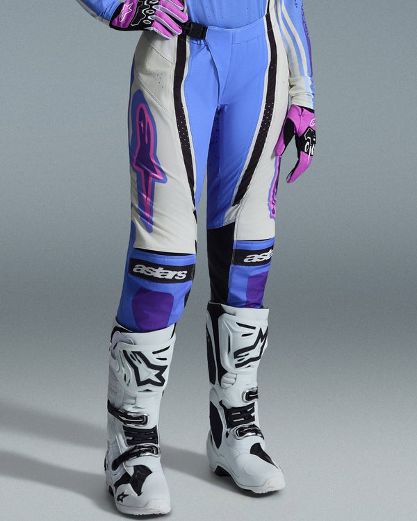 Pantalon femme Alpinestars Techstar Nomur - Bleu clair/Blanc cassé/Noir