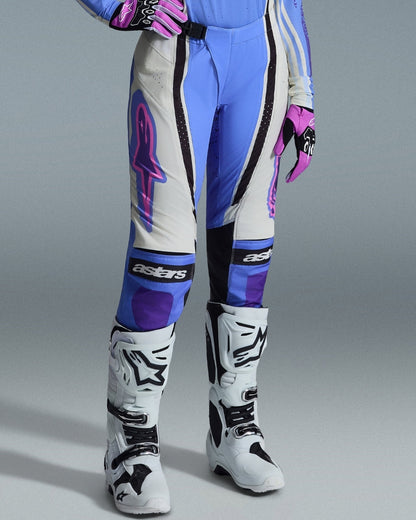 Pantalon femme Alpinestars Techstar Nomur - Bleu clair/Blanc cassé/Noir