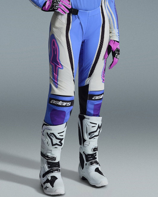 Pantalon femme Alpinestars Techstar Nomur - Bleu clair/Blanc cassé/Noir