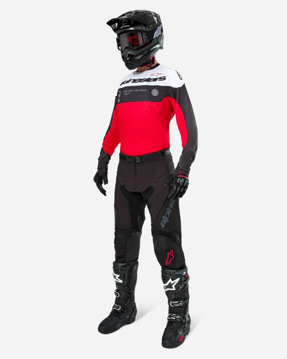 Maglia Alpinestars Pro-Dura - Nero/Rosso Vivo/Bianco