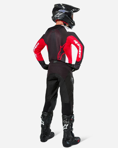 Maglia Alpinestars Pro-Dura - Nero/Rosso Vivo/Bianco