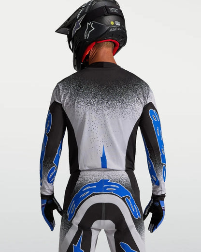 Alpinestars Supertech Hiten AFD Jersey - Schwarz/Helllila/Blithe Blau